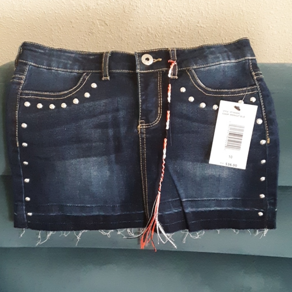 Dkny blue mini skirt